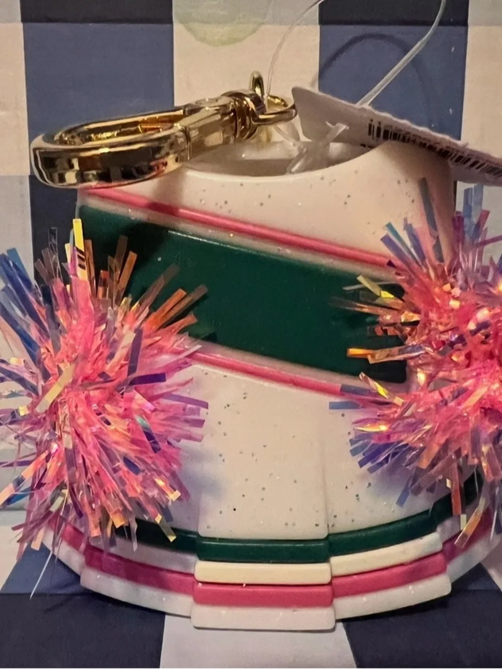 Bath & Body Works Cheerleader Keychain Pocket *Bac Holder NEW NWT